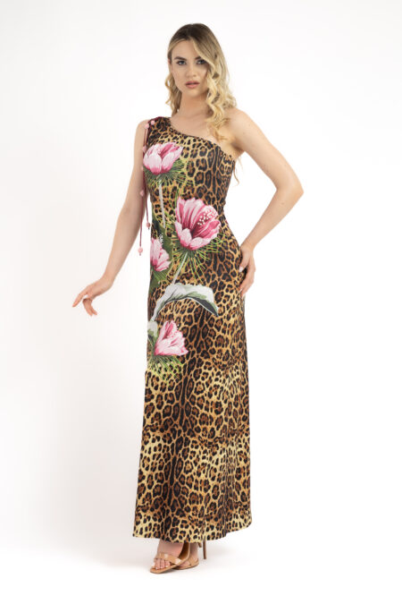 CQF95-36 VESTITO LUNGO MONOSPALLA